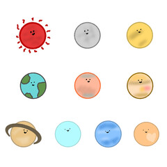 태양계의 귀여운 벡터