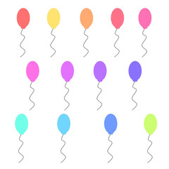 풍선들이 두둥실 벡터