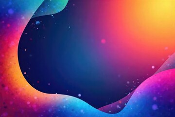 Fototapeta premium A vibrant, colorful web page border design featuring abstract shapes and gradients Perfect for websites needing a modern and eye-catching edge , gradient border, web decoration, colorful border