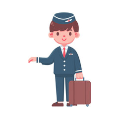 
illustration design of a flight attendant