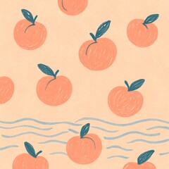 seamless pattern with apples