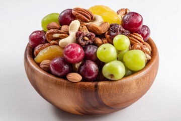 Bowl of Nuts and Grapes