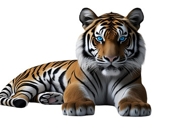Obraz premium tiger isolated on white background