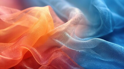 Vibrant fabric folds