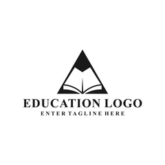 Fototapeta premium education design logo,icon,symbol,generic book logo,illustration,university,school,success,tech,study,student,linear,template,outline,company,marketing,brand,internet