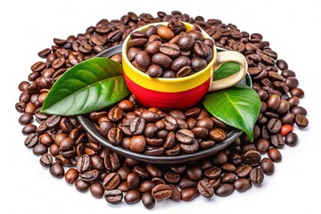 Fototapeta premium Café de Colombia – Colombian Coffee Known for Its Bright Acidity and Smooth Body