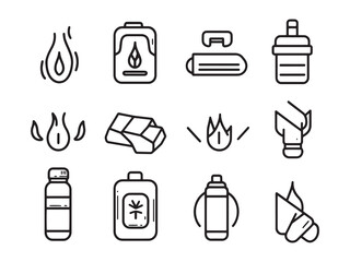 Heat Pack Ultra Minimalist 2D Line Art