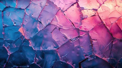 Vibrant fractured abstract texture
