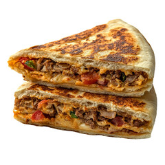 Murtabak sandwich isolated on transparent background