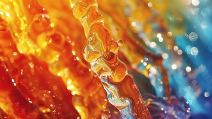 Vibrant liquid splash