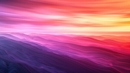 Vibrant mountain landscape at sunrise