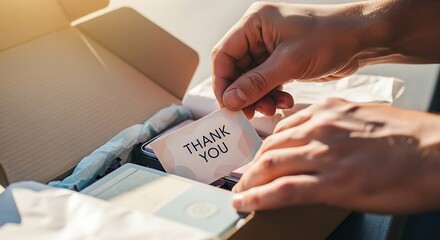Unboxing Happiness  A Thank You Note and the Joy of Receiving a Thoughtful Package
