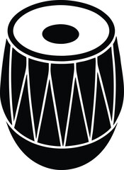 Tabla Drum Silhouette