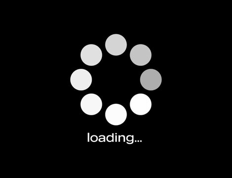 animated circle dot loading gif video icon transparent