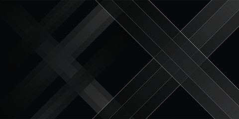 Fototapeta premium Black abstract background. Elegant dark diagonal shape elements style. Modern luxury grey gradient graphic design