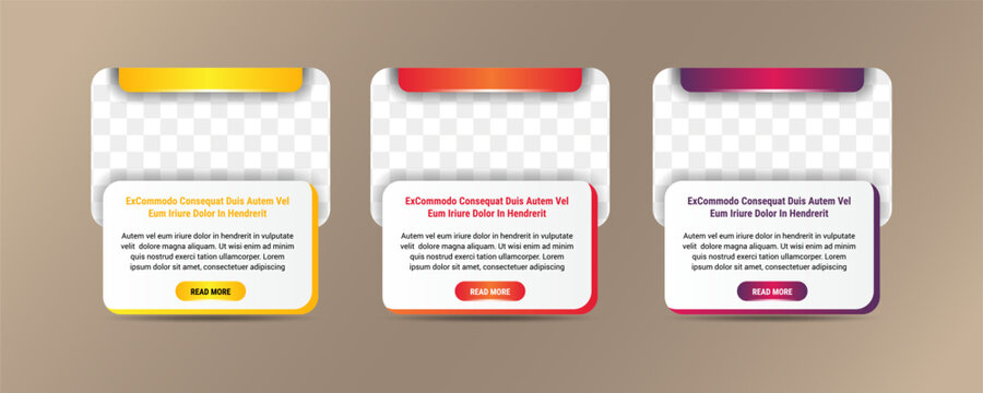 modern infographic text box template,  vertical layout infographics banner. element banner with photo space and description product. 