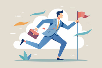 Fototapeta premium business man and business concept