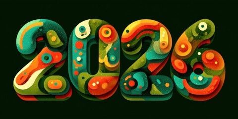 Happy new year 2026. Holiday Background from 2026