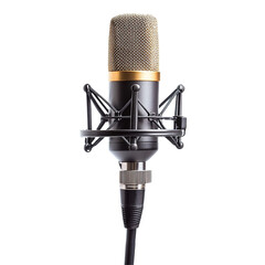 Close-up  microphone isolated on tranparent background.