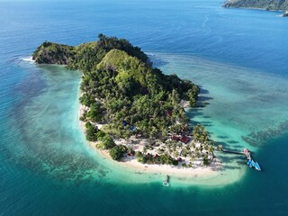 view from the sea in the Padang