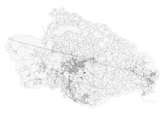 Dhanbad Highways: A Monochromatic Network