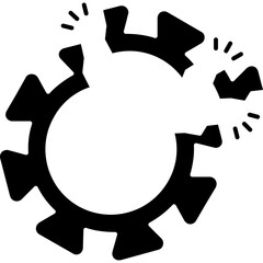 Disruption Vector Icon