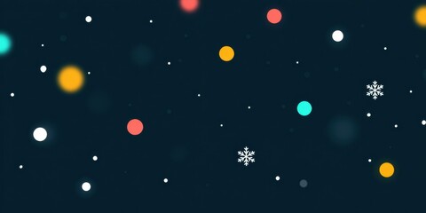 Close-up of a detailed snowflake ornament illuminated by multicolored festive lights against a dark background.