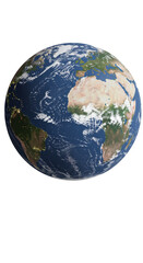 Obraz premium Abstract 3D Illustration of Earth Planet from Space with Blue Oceans