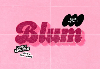 Retro Shadow Script Text Effect