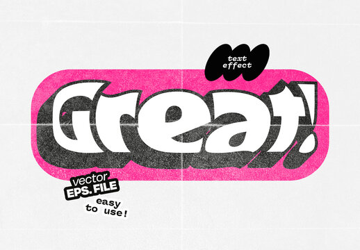 Playful Comic Vector Text Effect 