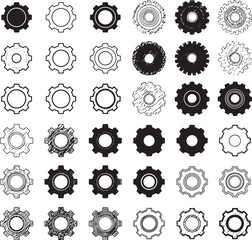 Industrial Gear Icons