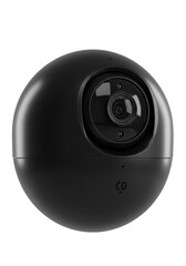 Black Security Camera Surveillance Technology on Transparent Background