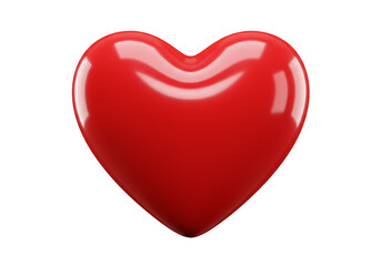 Fototapeta premium 3d Rendering Of Shiny Red Heart Symbol Of Love And Valentine's Day