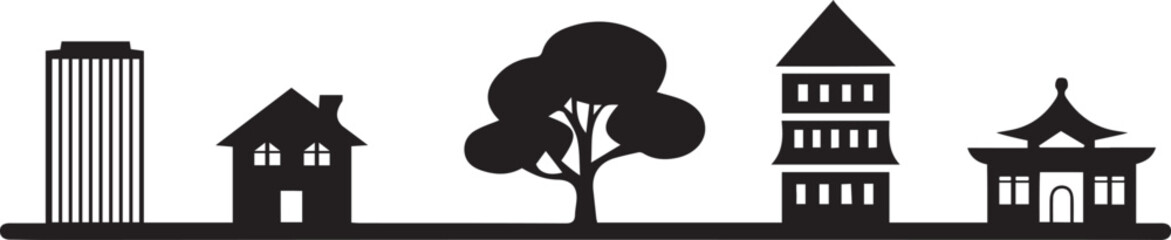  Stylized Cityscape Illustration