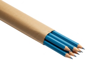 Illustration Blue Pencils Wrapped in Sand Isolated on Transparent