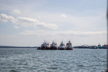 fishing boat in the port