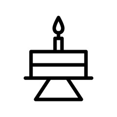 Birthday cake icon design template SVG