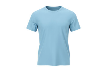 Naklejka premium Isolated Apparel Mockup Light Blue T Shirt Clothing Design
