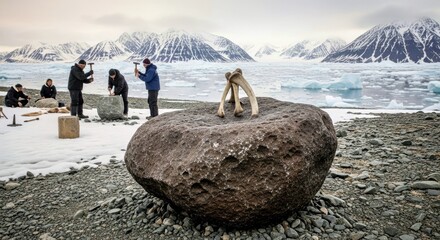 A fascinating aspect of the Cape York Meteorite, highlighting its historical use by Inuit cultures for crafting tools.