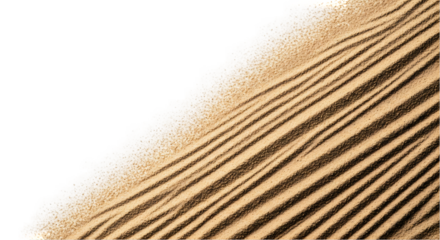 Abstract Sand Dune Texture with Diagonal Lines and Black Background for Design Elements and Compositing Work