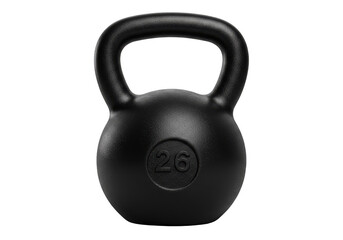 Isolated Fitness Kettlebell Weight on Transparent Background for Gym Workout