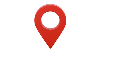 Illustration of Red Location Marker Pin Gps Navigation on Transparent