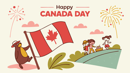 Fototapeta premium happy-canada-day-poster - 2025-06-03T035548.113