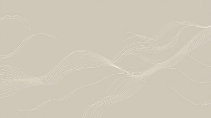 Abstract Nature Line Art Pattern - Repeating Texture Design