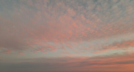 pink clouds. nature concept. place for congratulations, text, advertising