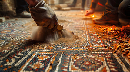 Uncovering History: Archaeologists Reveal Vibrant Mosaic Secrets