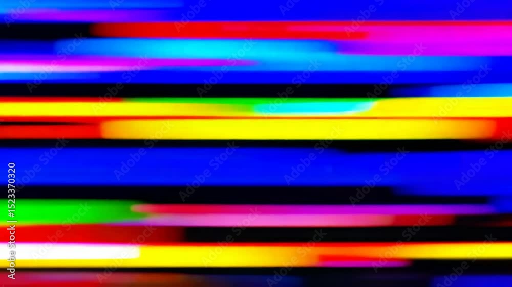 Poster dynamic abstract background animation with colorful horizontal lines and energetic motion