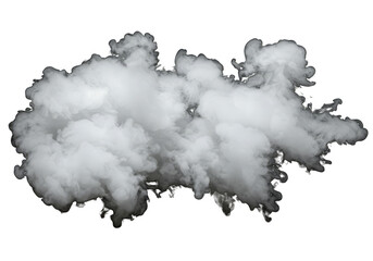 Isolated Smoke Cloud White Abstract Isolated Background Graphic Element