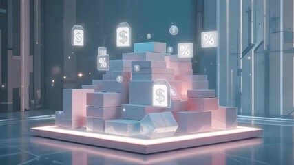 Abstract digital warehouse showcasing efficient logistics and supply chain management using modern technology for business growth. Clean delivery – no audio, full creative freedom

 - Powered by Adobe