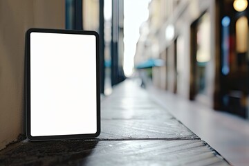 Clear Pixel Visual of Digital Tablet Screen Smart Tech